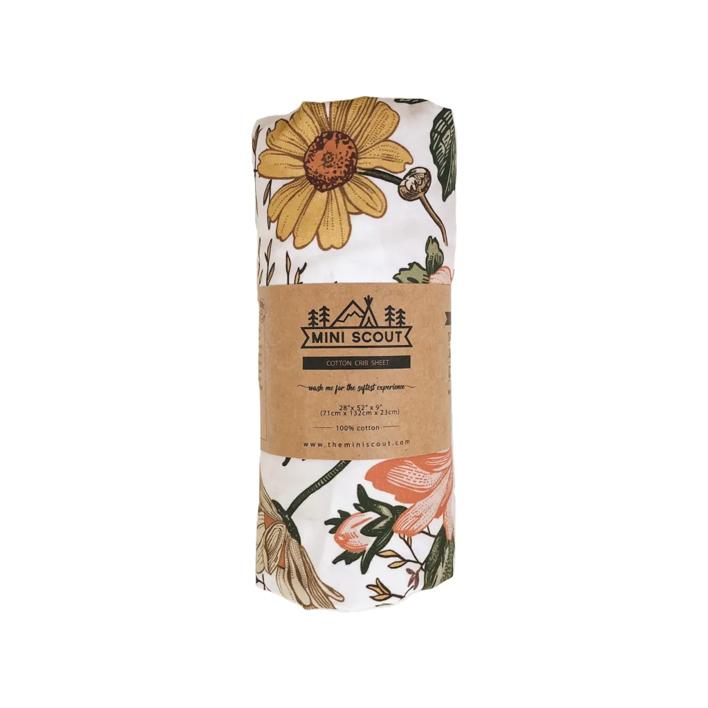 The Crib Sheet - Garden Floral (Various Shades)
