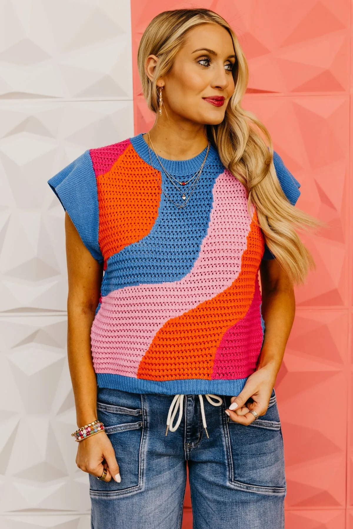 The Emerson Color Block Knit Sweater