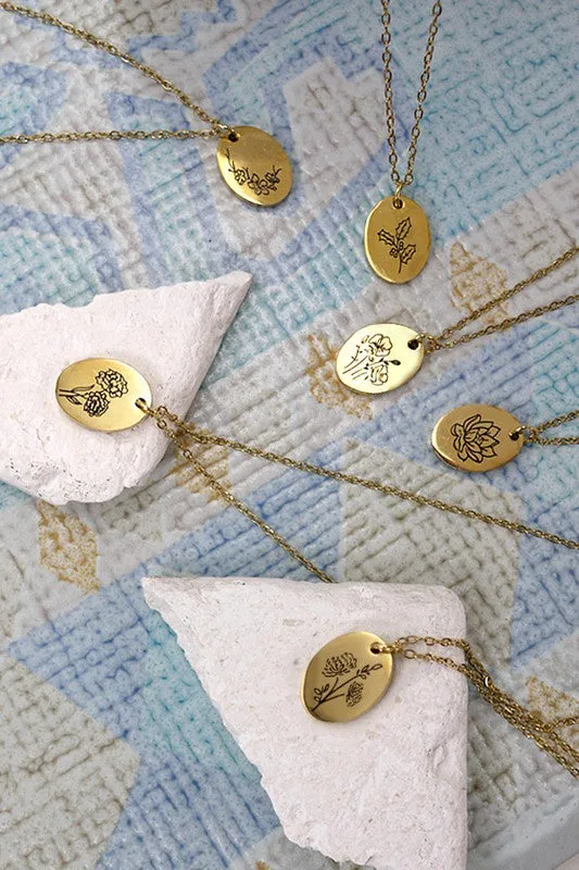 The Rory Birth Month Flower Necklace