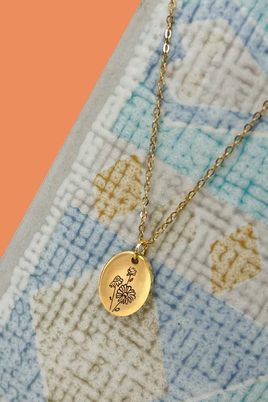 The Rory Birth Month Flower Necklace