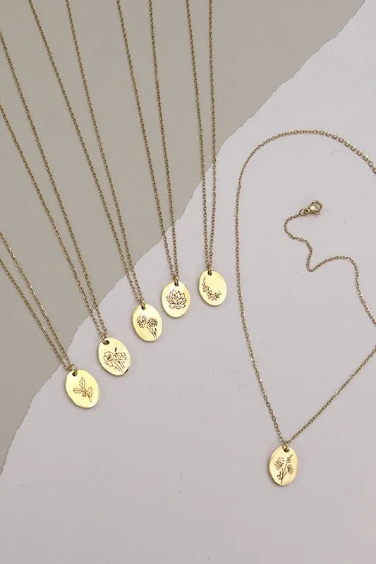 The Rory Birth Month Flower Necklace