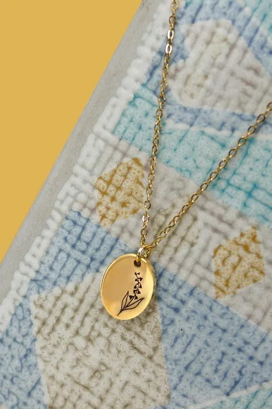 The Rory Birth Month Flower Necklace