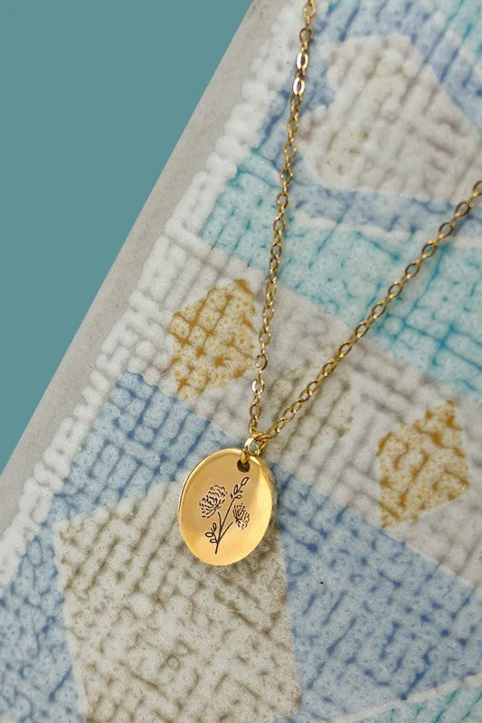 The Rory Birth Month Flower Necklace