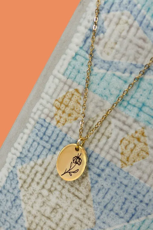 The Rory Birth Month Flower Necklace