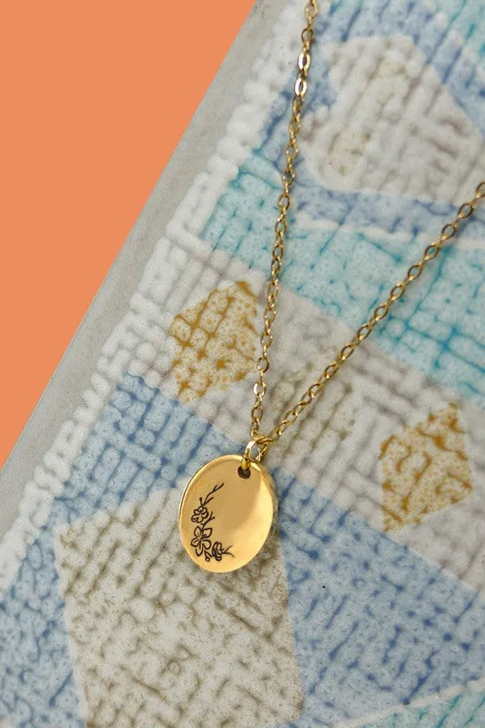 The Rory Birth Month Flower Necklace