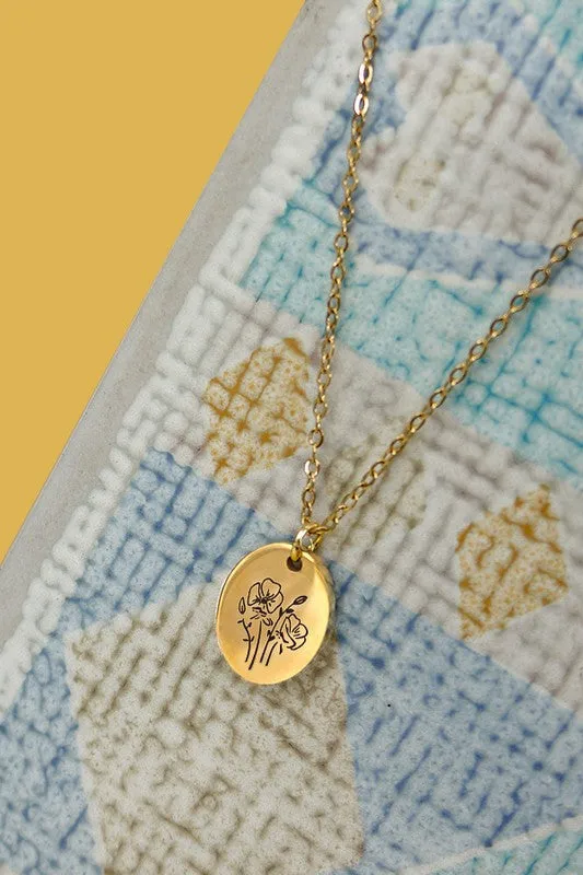 The Rory Birth Month Flower Necklace