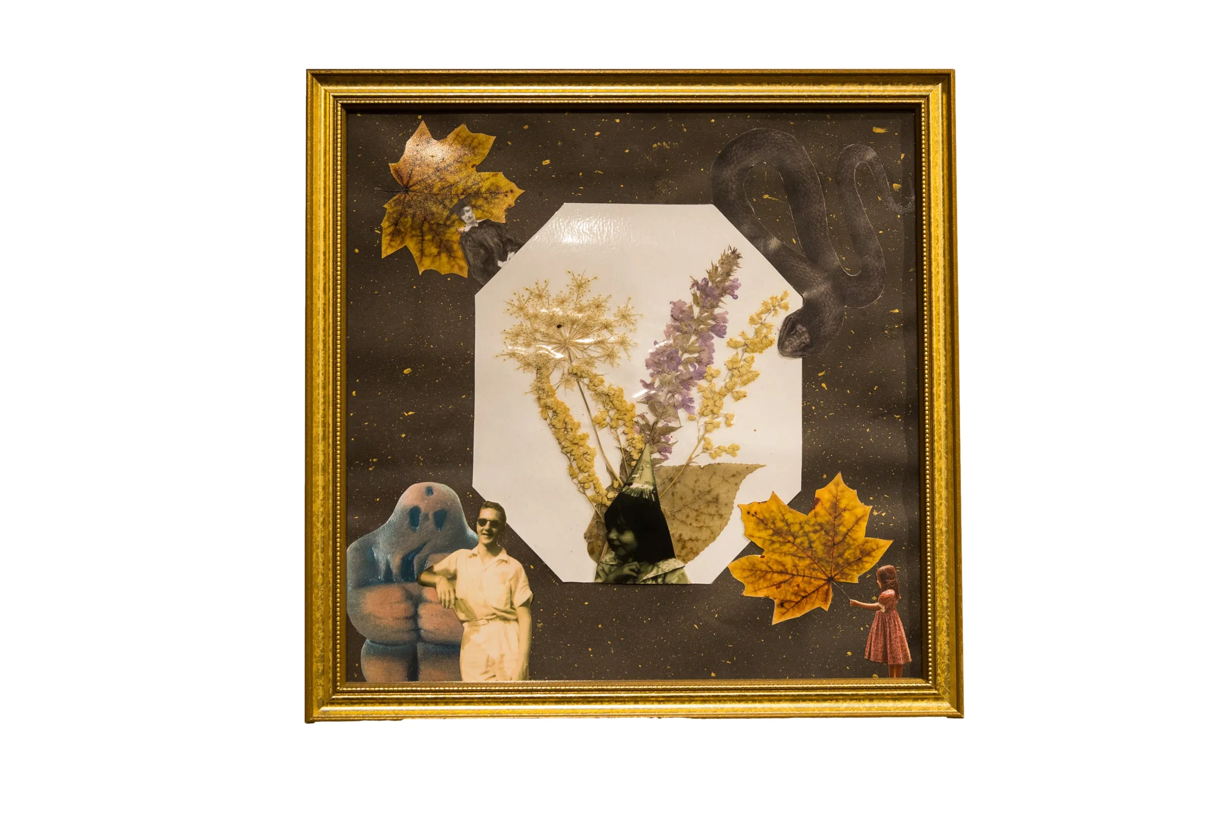 The Wildflower & The Golem Mixed Media Art