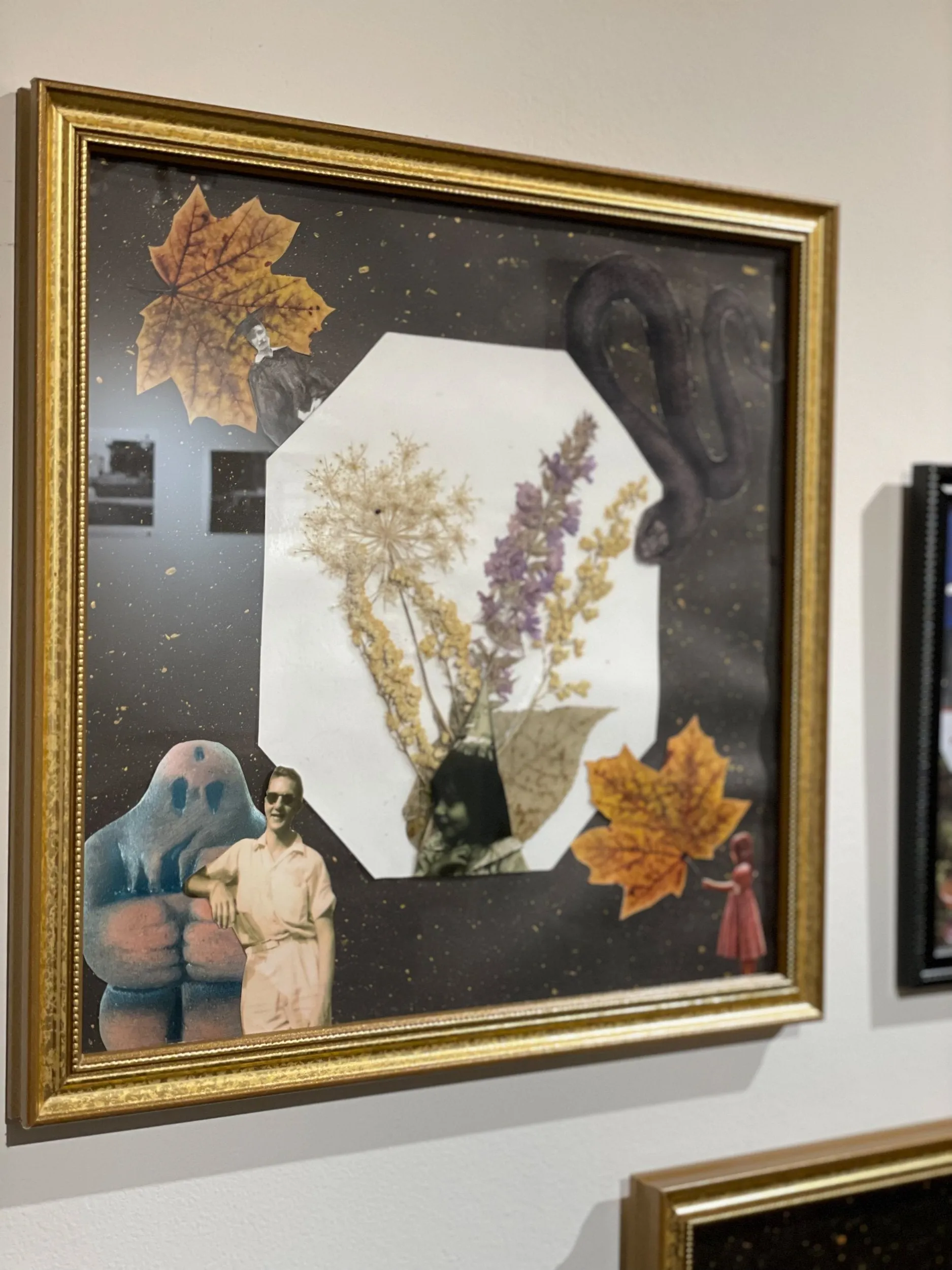 The Wildflower & The Golem Mixed Media Art