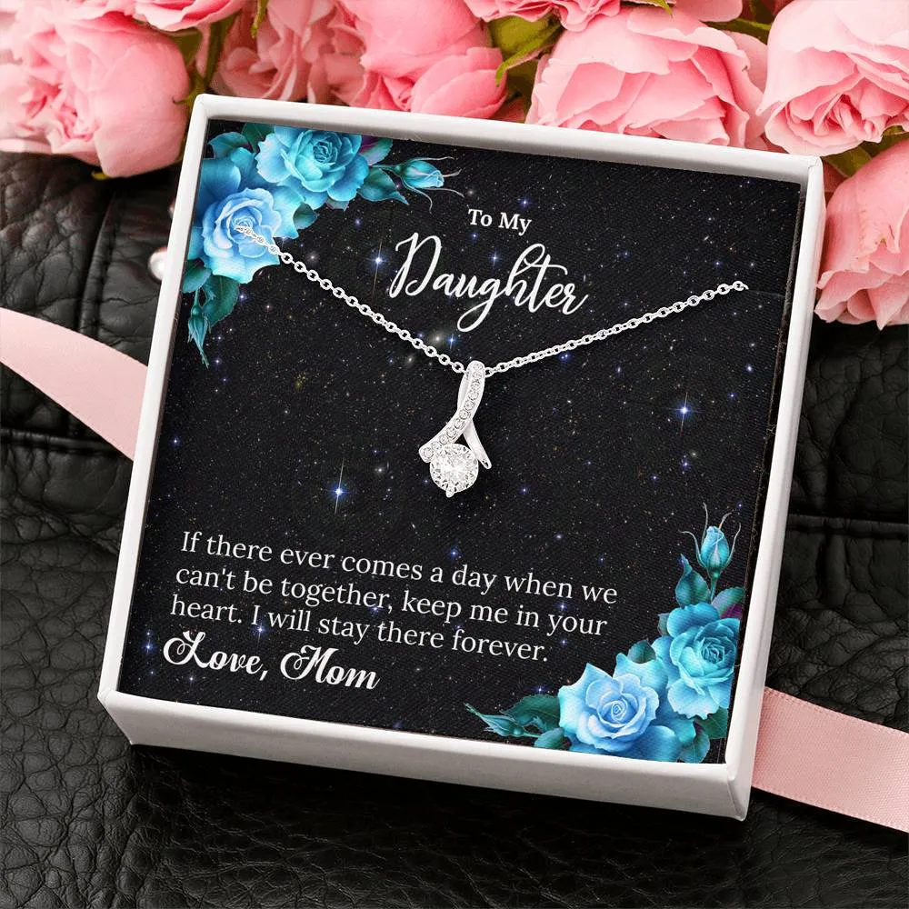 TO MY DAUGHTER - "ALLURE" CUBIC ZIRCONIA PENDANT NECKLACE GIFT SET