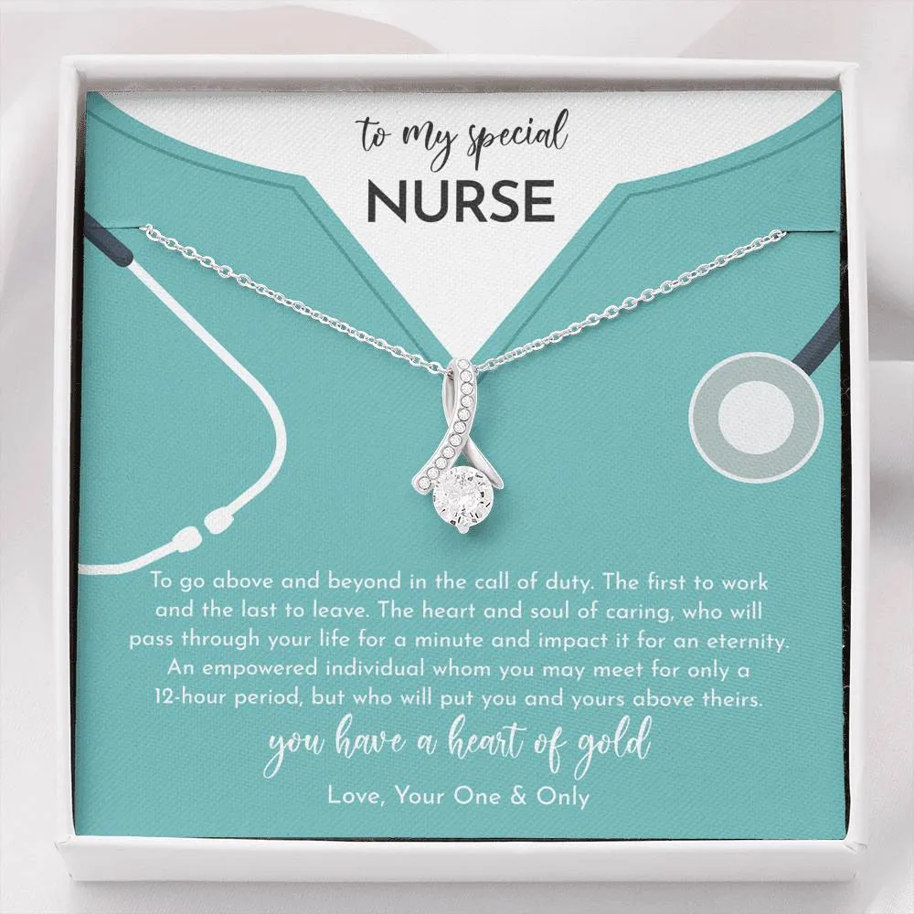 To My Nurse Wife Gift - Alluring Beauty Necklace - To My Special Nurse