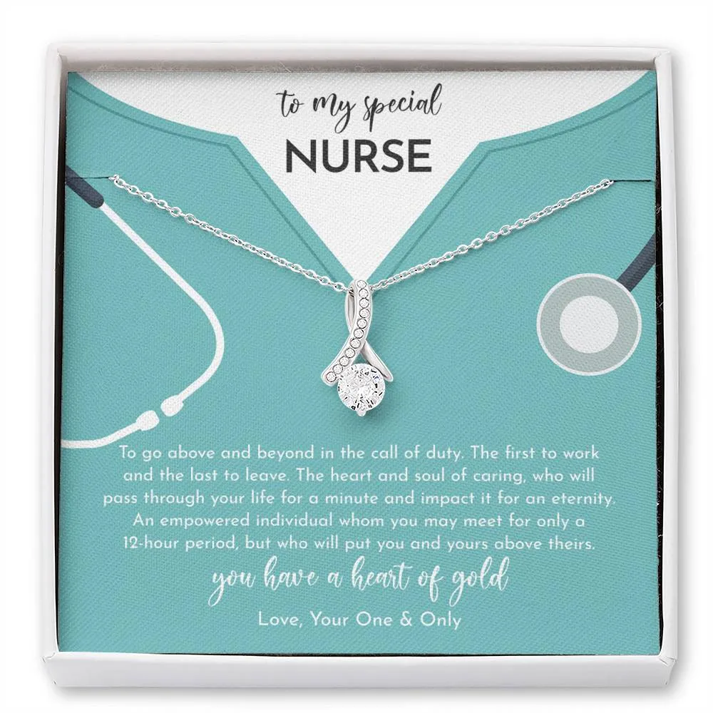 To My Nurse Wife Gift - Alluring Beauty Necklace - To My Special Nurse