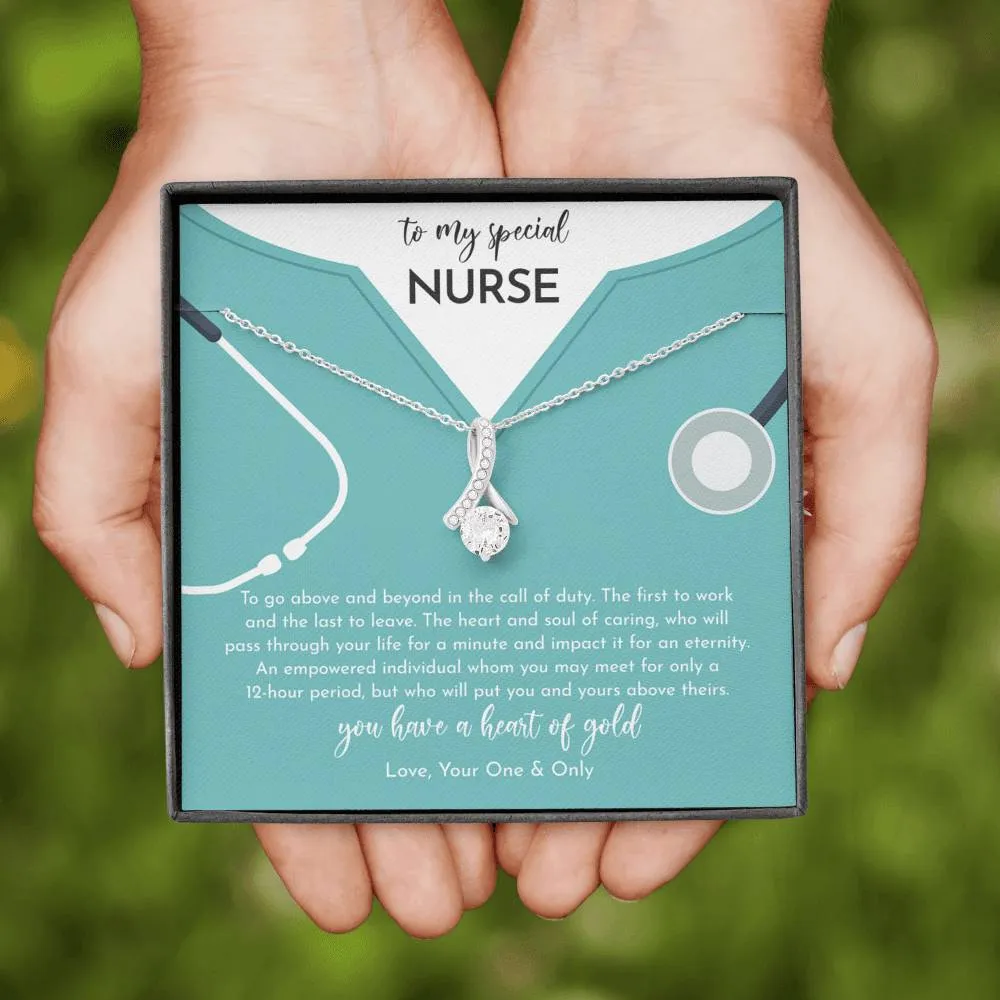 To My Nurse Wife Gift - Alluring Beauty Necklace - To My Special Nurse
