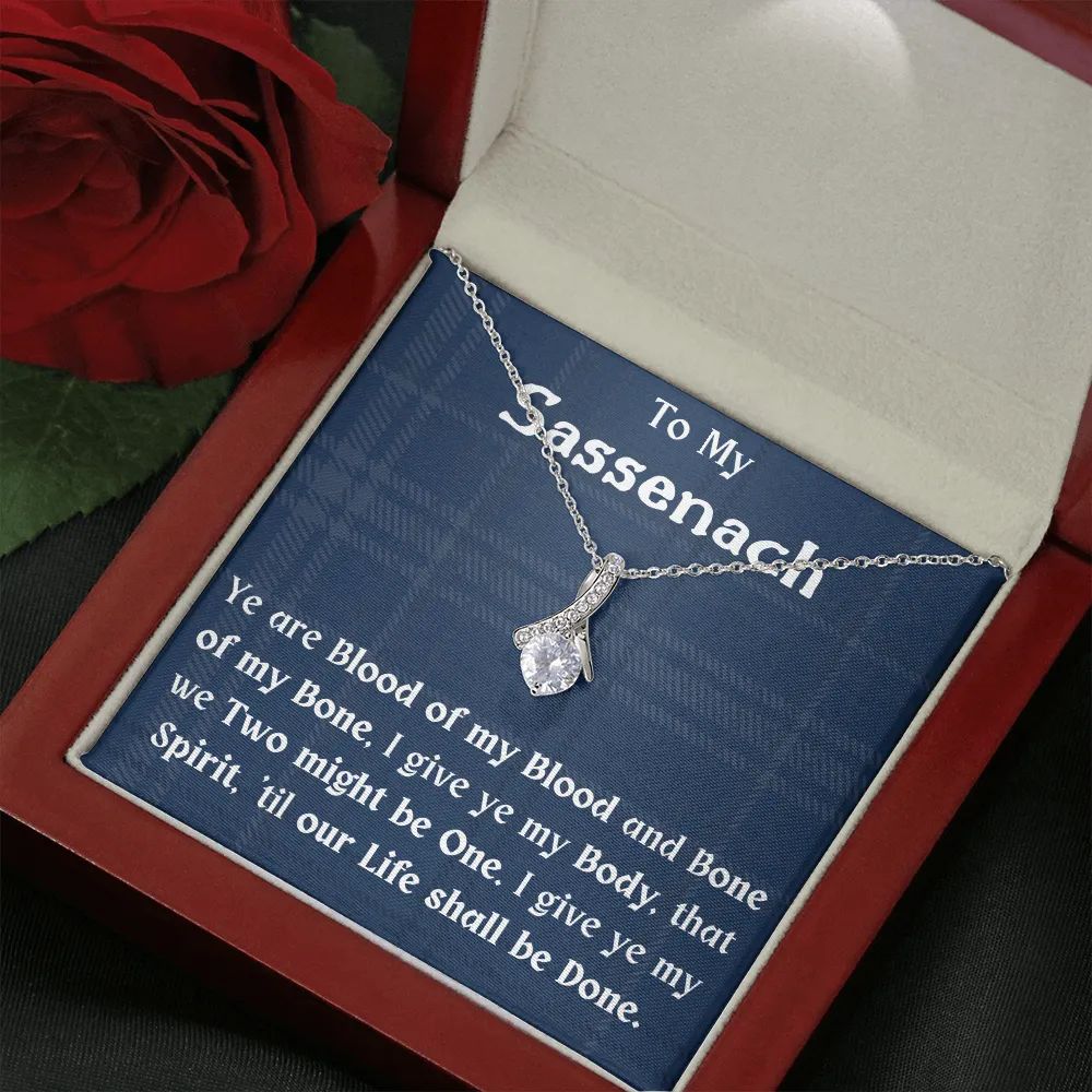 To My Sassenach Ribbon Necklace