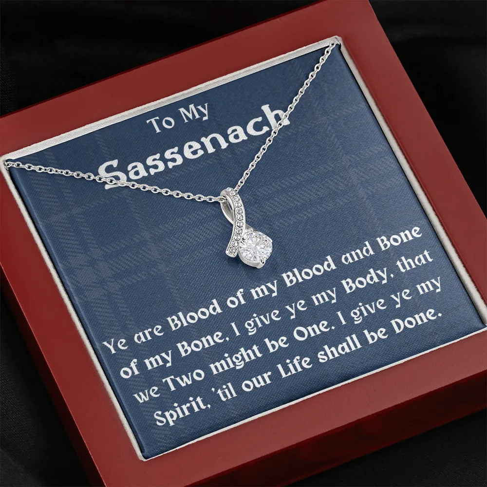 To My Sassenach Ribbon Necklace