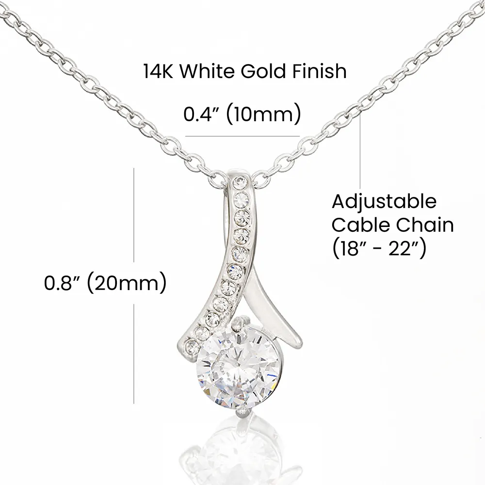To My Soulmate - I Love You Forever & Always - Alluring Beauty Necklace