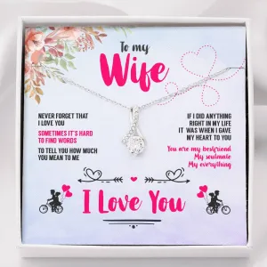 To My Wife And Soulmate Alluring Beauty Necklace