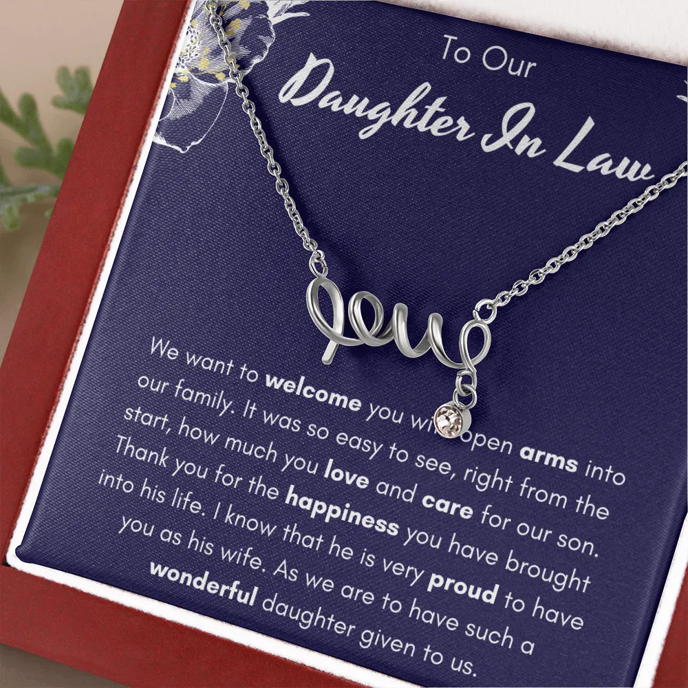 To Our Daughter-In-Law Love Necklace