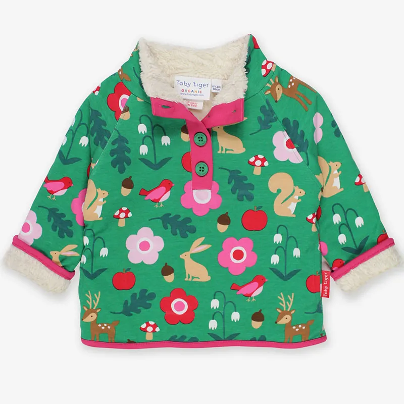 Toby Tiger Forest Adventure Fleece Sweatshirt