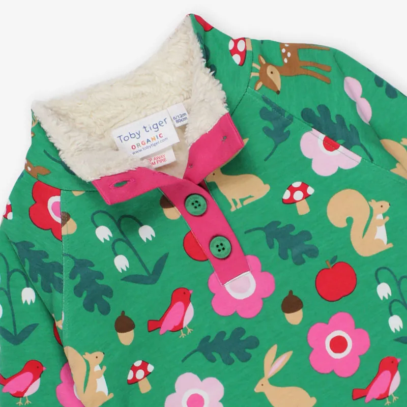 Toby Tiger Forest Adventure Fleece Sweatshirt