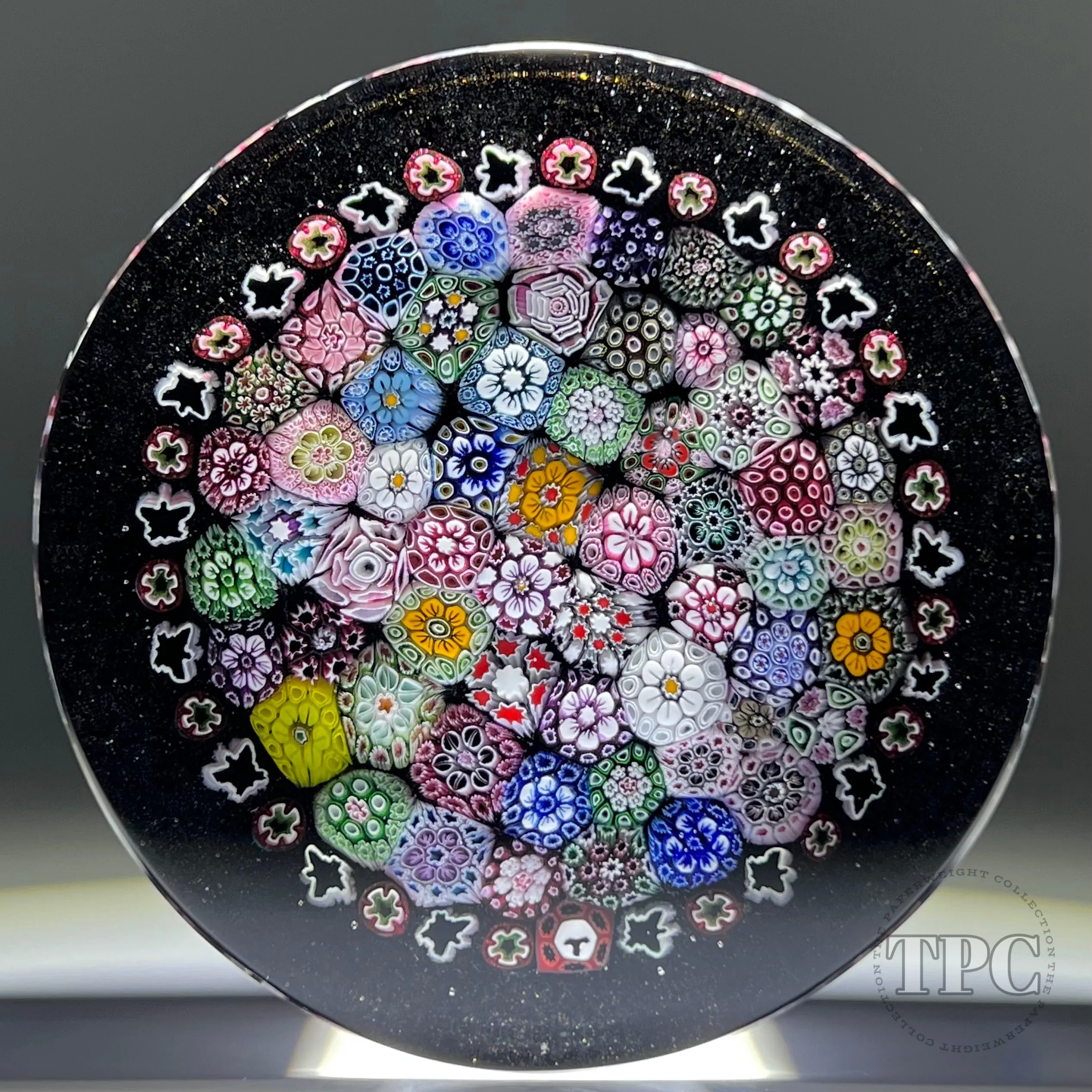 Tomasz Gondek 2022 Glass Art Paperweight Closepack Complex Millefiori Plaque