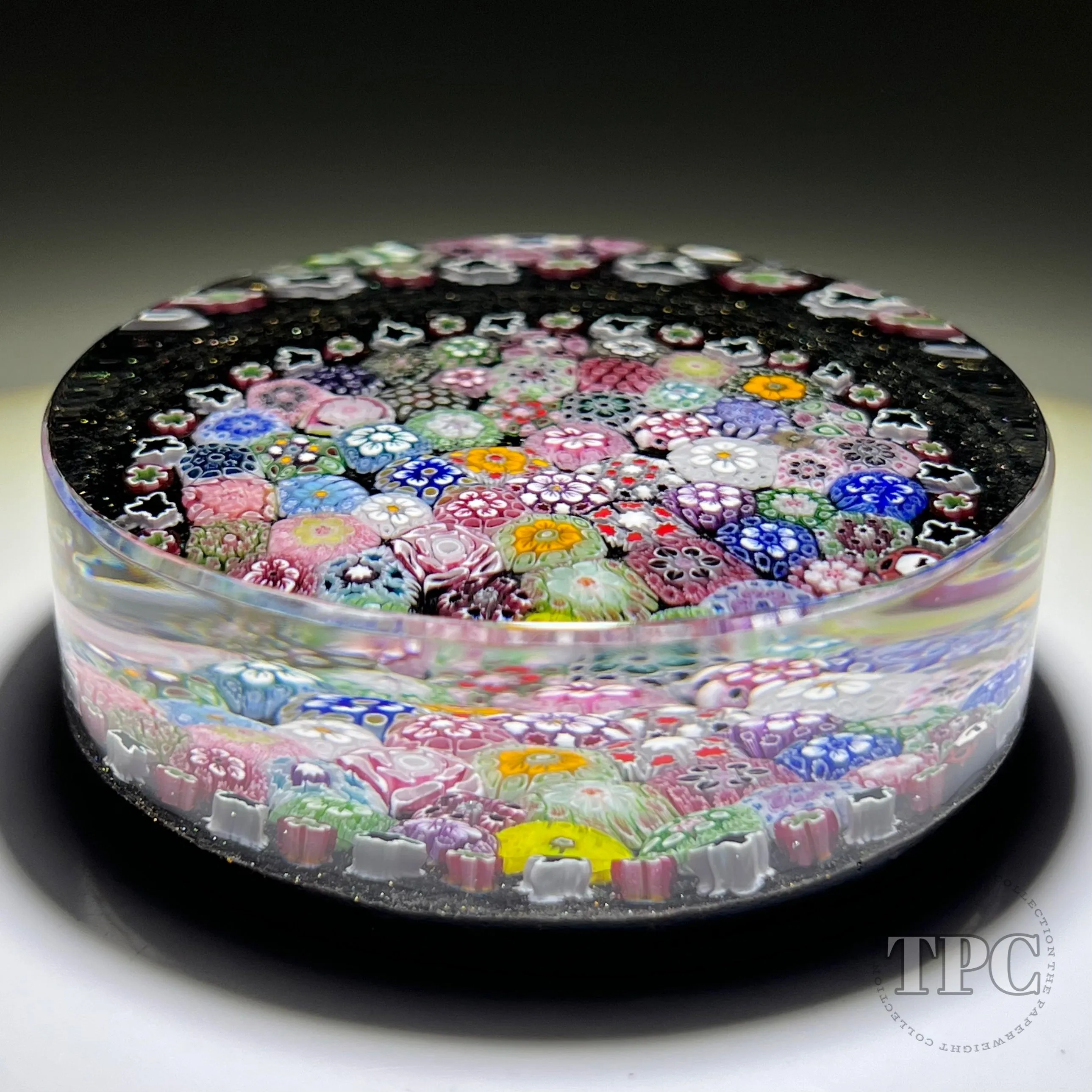 Tomasz Gondek 2022 Glass Art Paperweight Closepack Complex Millefiori Plaque