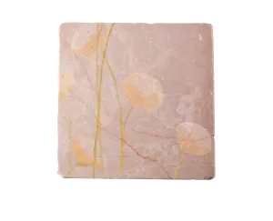 Trivet - Cream Flowers on Mist