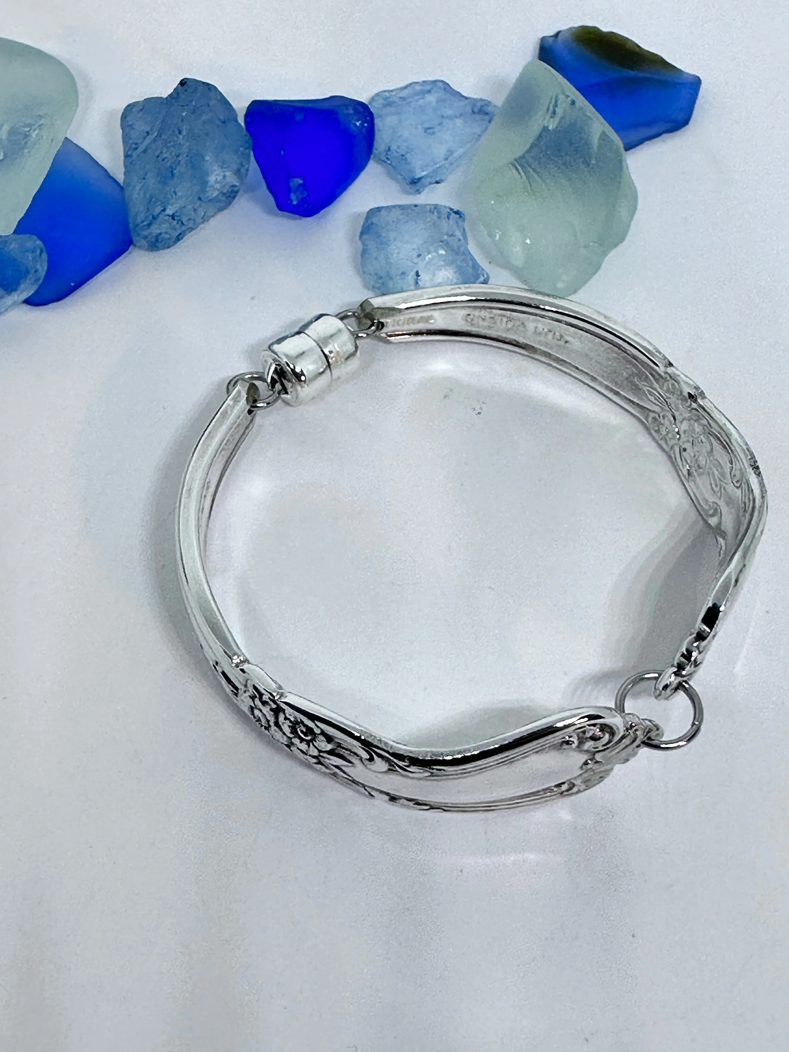 “Valley Rose” 1956 Spoon Bracelet | Vintage Silverware | Oneida | Up-Cycled Bracelet | Silverware | Antique Spoons