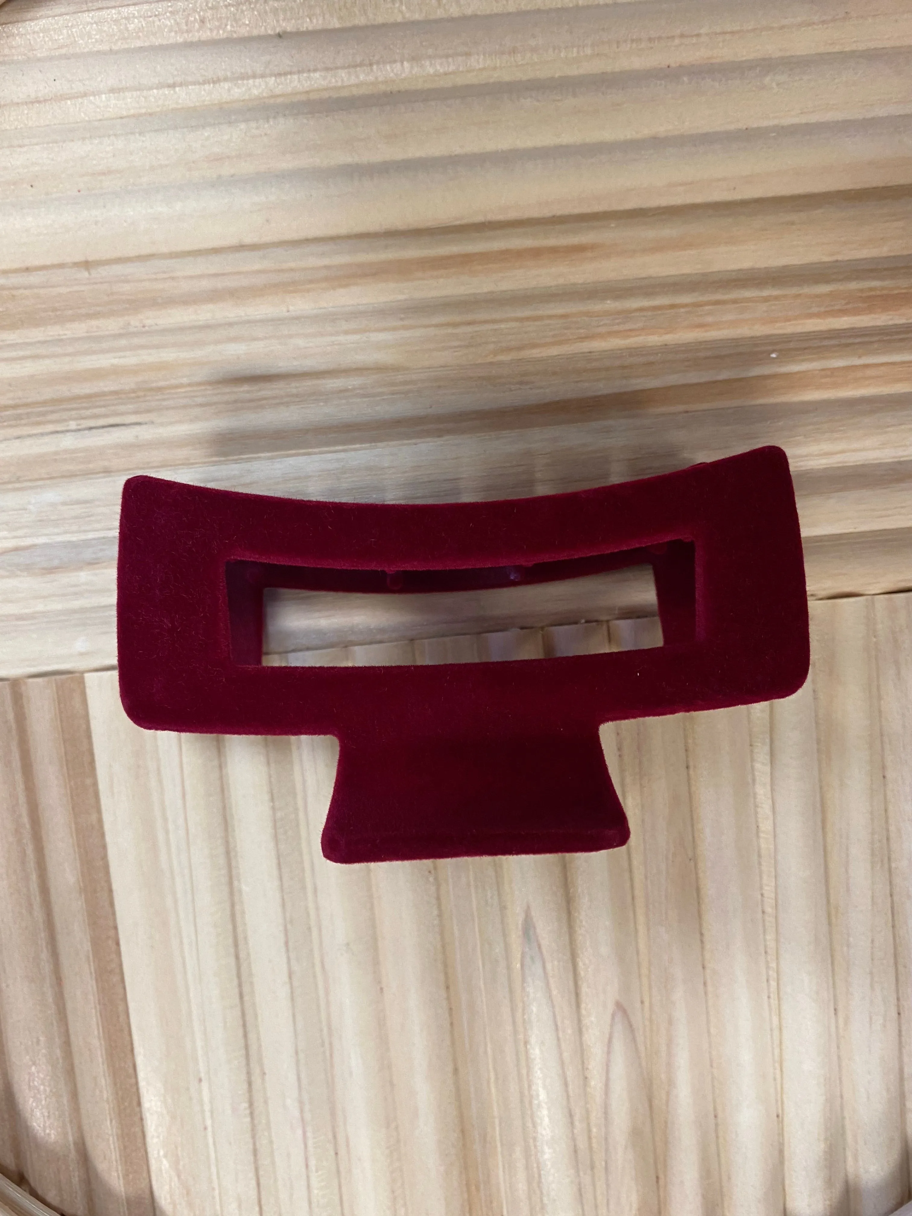 Velvet Blocked Hair Clip