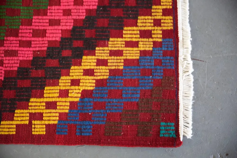 Vintage Aegean Cicim Kilim 5.5ftx9ft