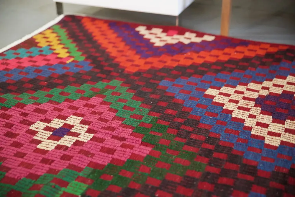 Vintage Aegean Cicim Kilim 5.5ftx9ft