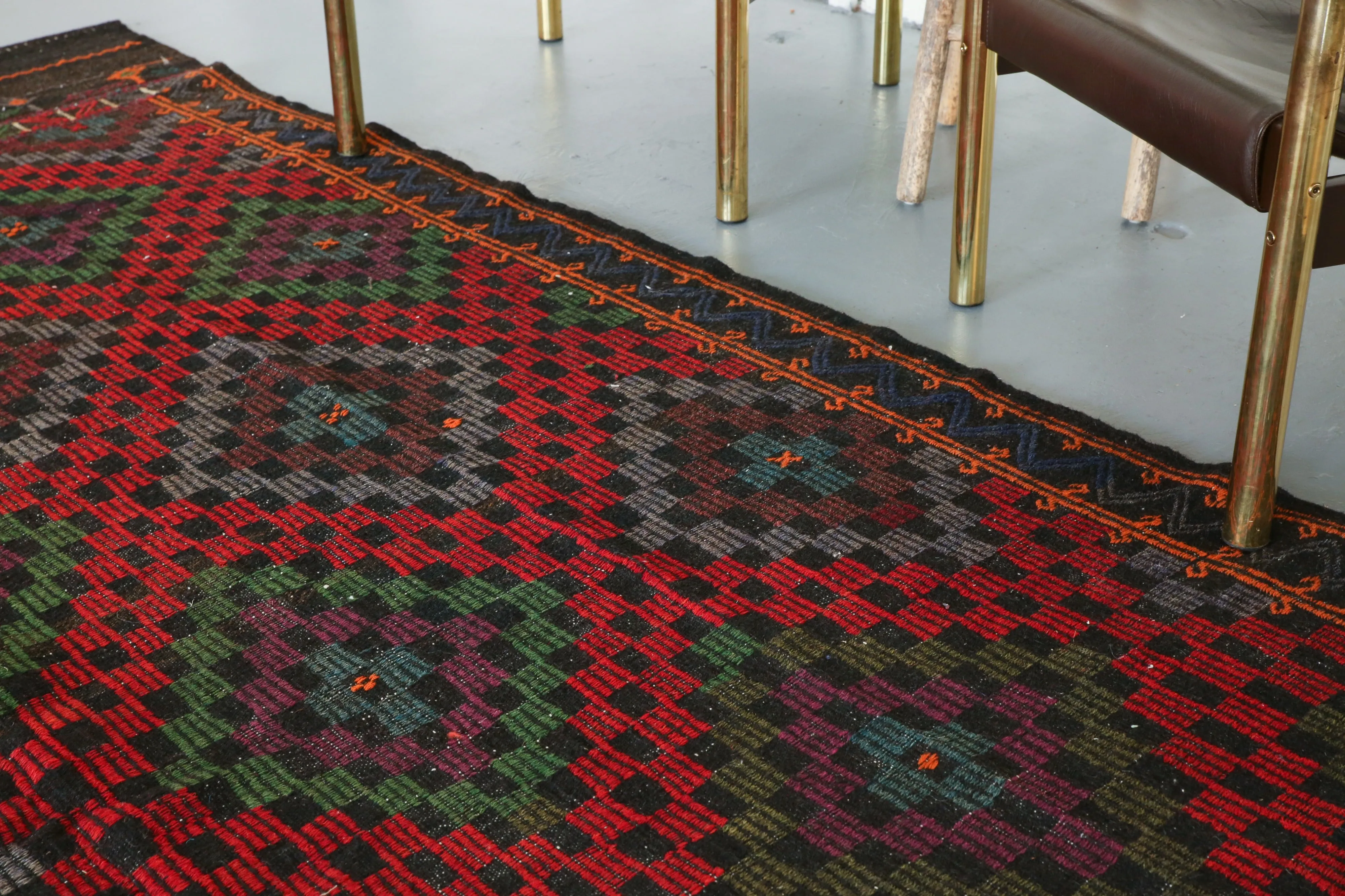 Vintage Aegean Cicim Kilim 7ftx10ft