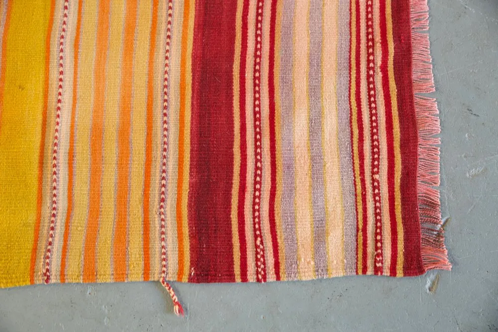 Vintage Anatolian Kilim 3.4ftx7ft