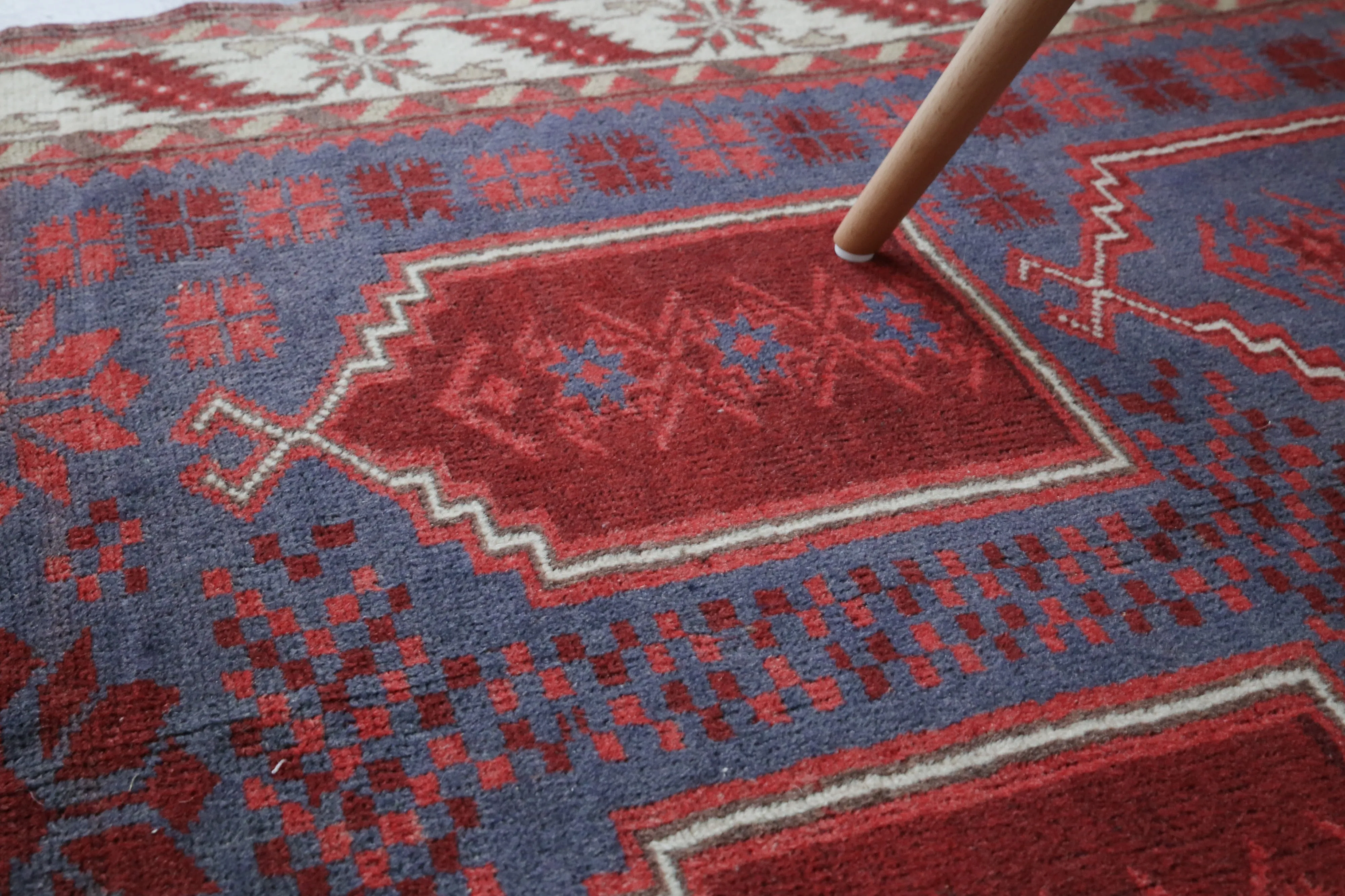 Vintage Anatolian Rug 3.6ftx5.9ft