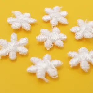VINTAGE appliques cute tiny white flower embroidery Patches #329