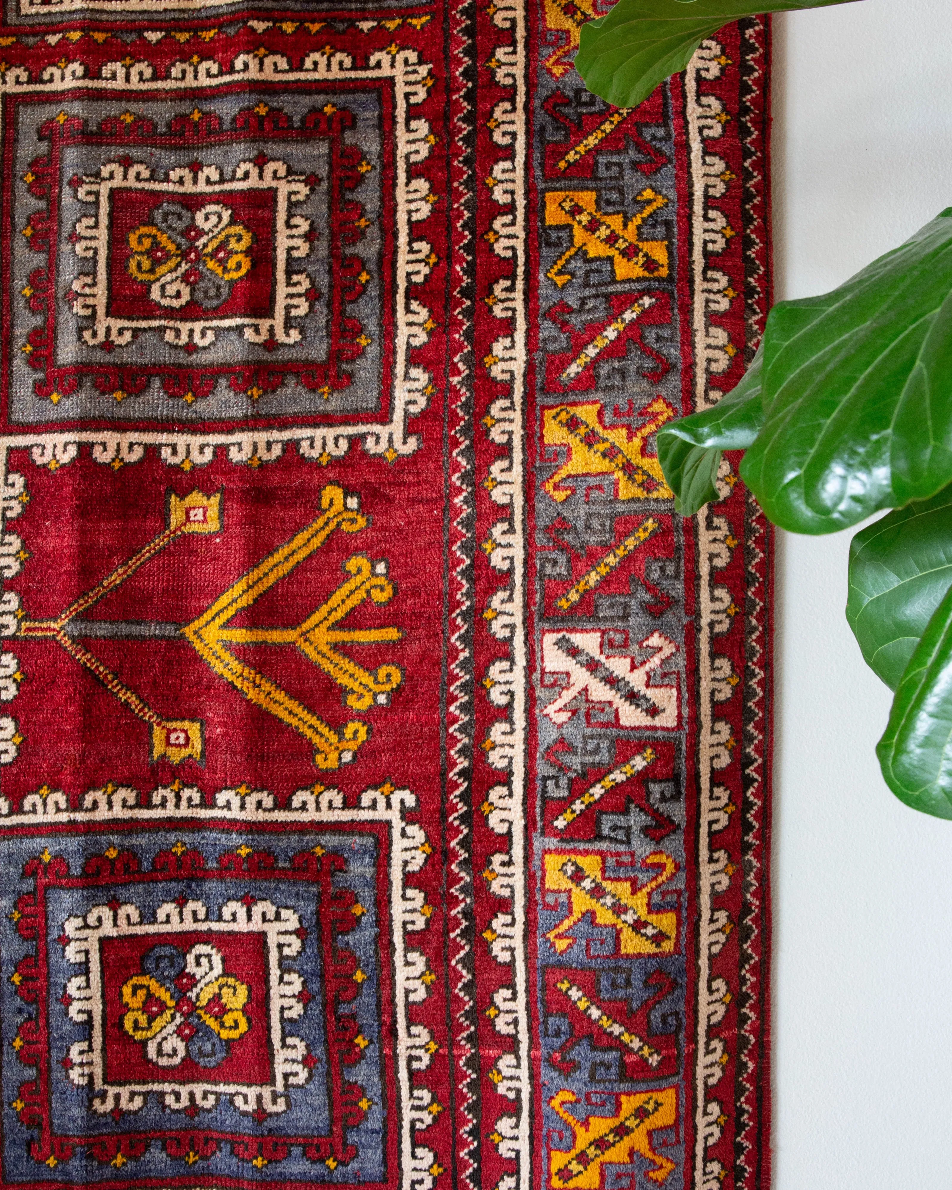 Vintage Canakkale Ayvacik Rug 6'10"x9'5"