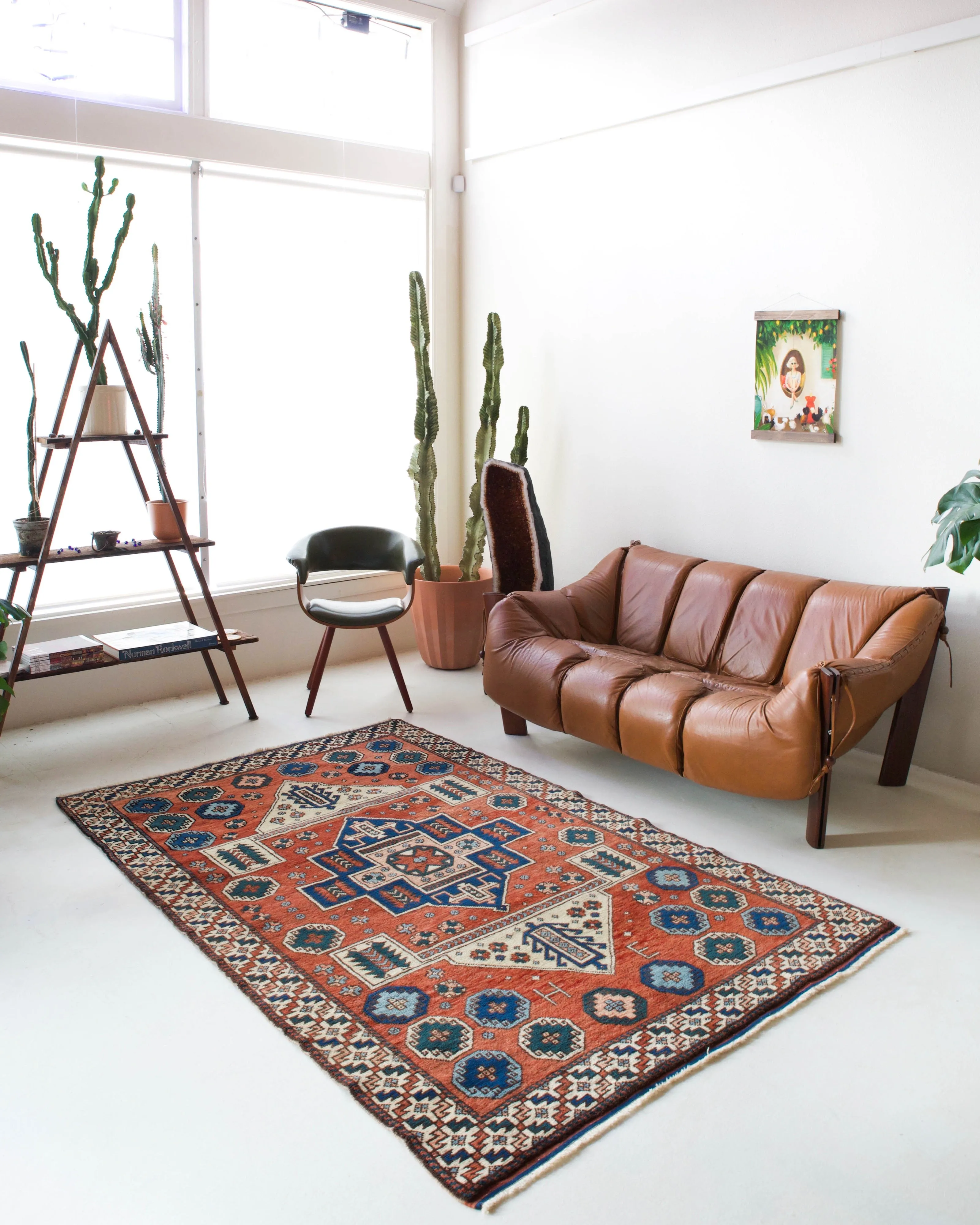 Vintage Canakkale Rug 5'x8'