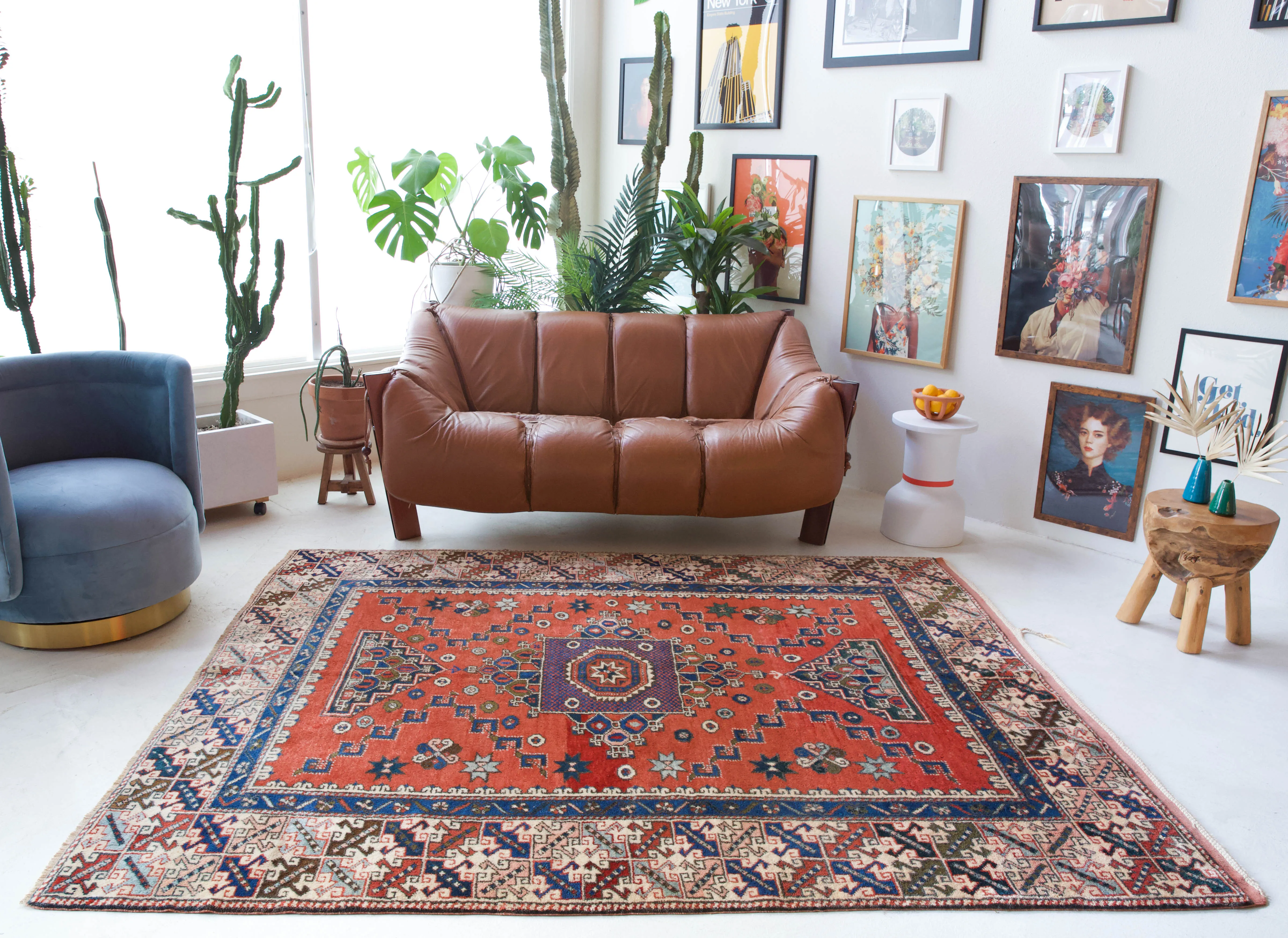 Vintage Canakkale Rug 6'3"x7'7"