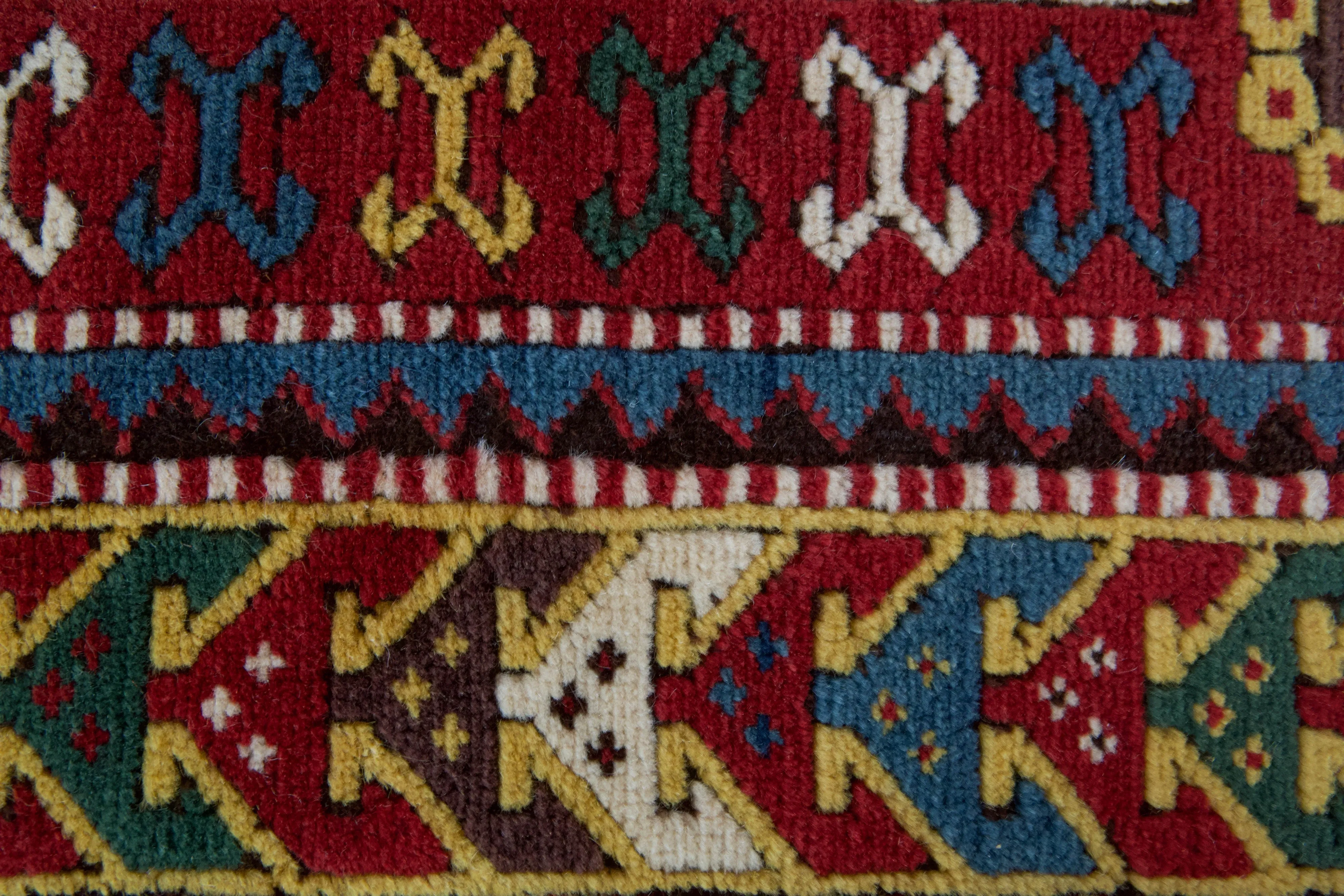 Vintage Caucasian Rug 4'2"x5'6"