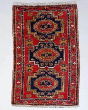 Vintage Caucasian Rug 4'4"x7'10"