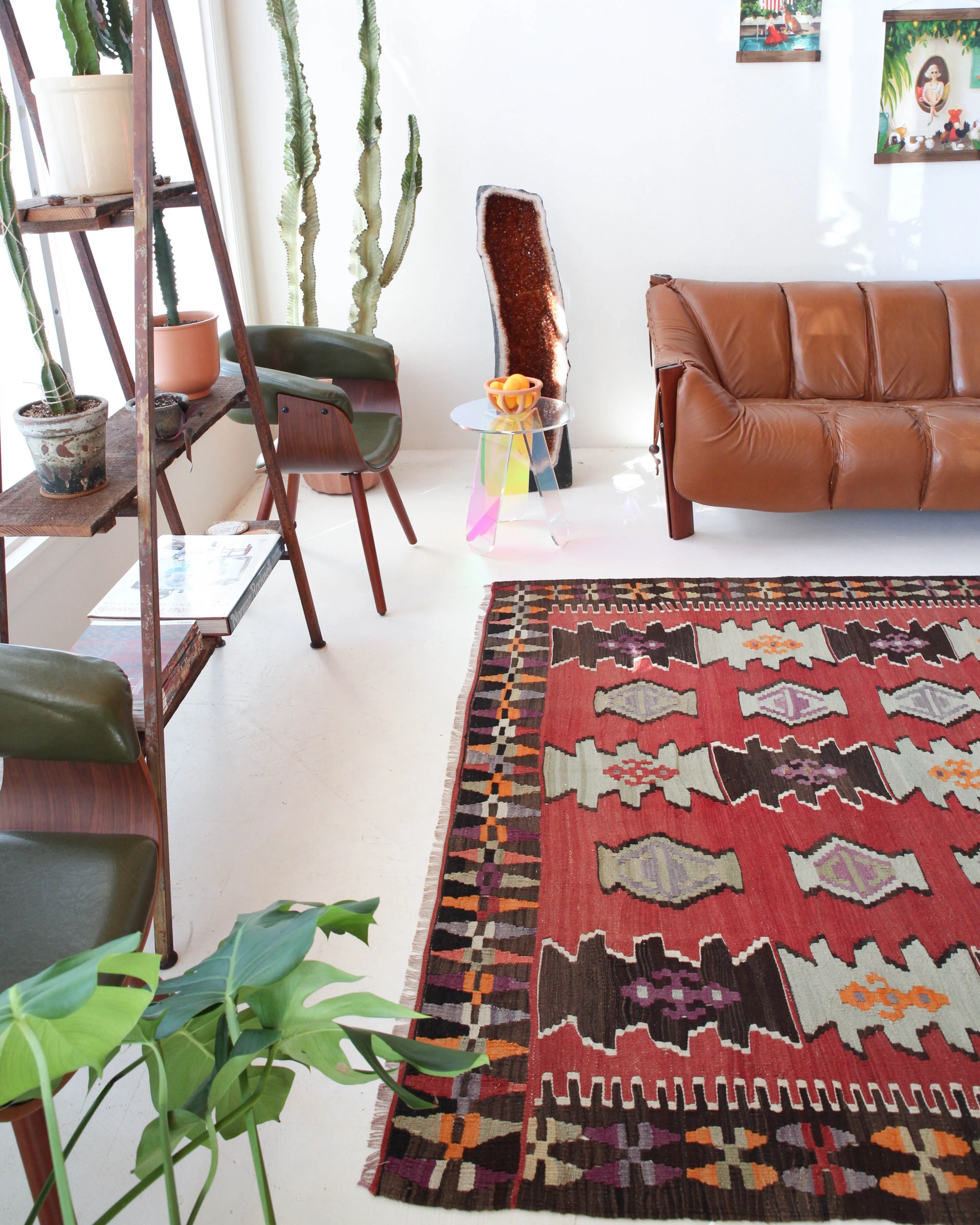 Vintage Eastern Anatolian Kilim Rug 6'6"x8'11"