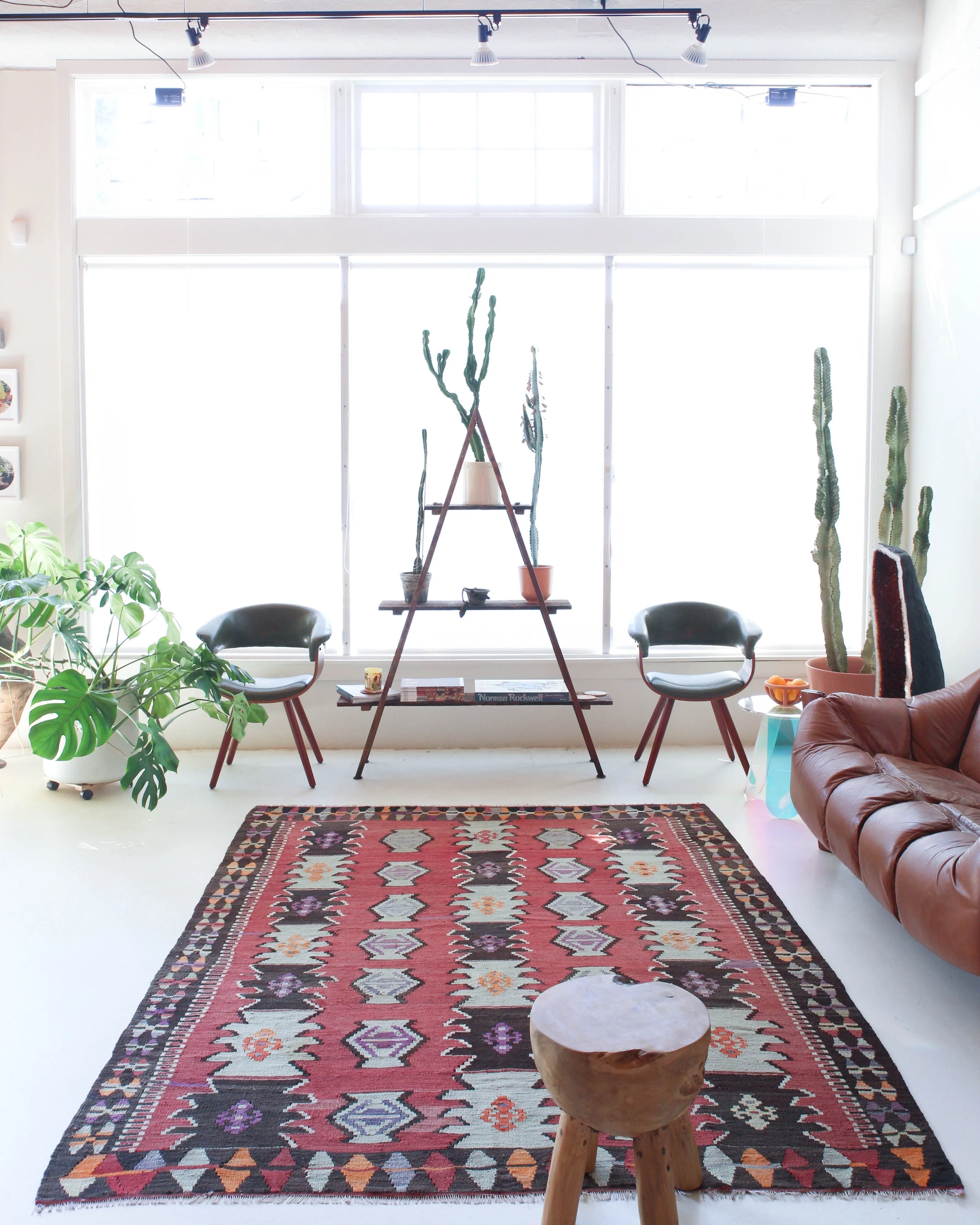 Vintage Eastern Anatolian Kilim Rug 6'6"x8'11"