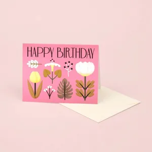 Vintage Flowers Birthday