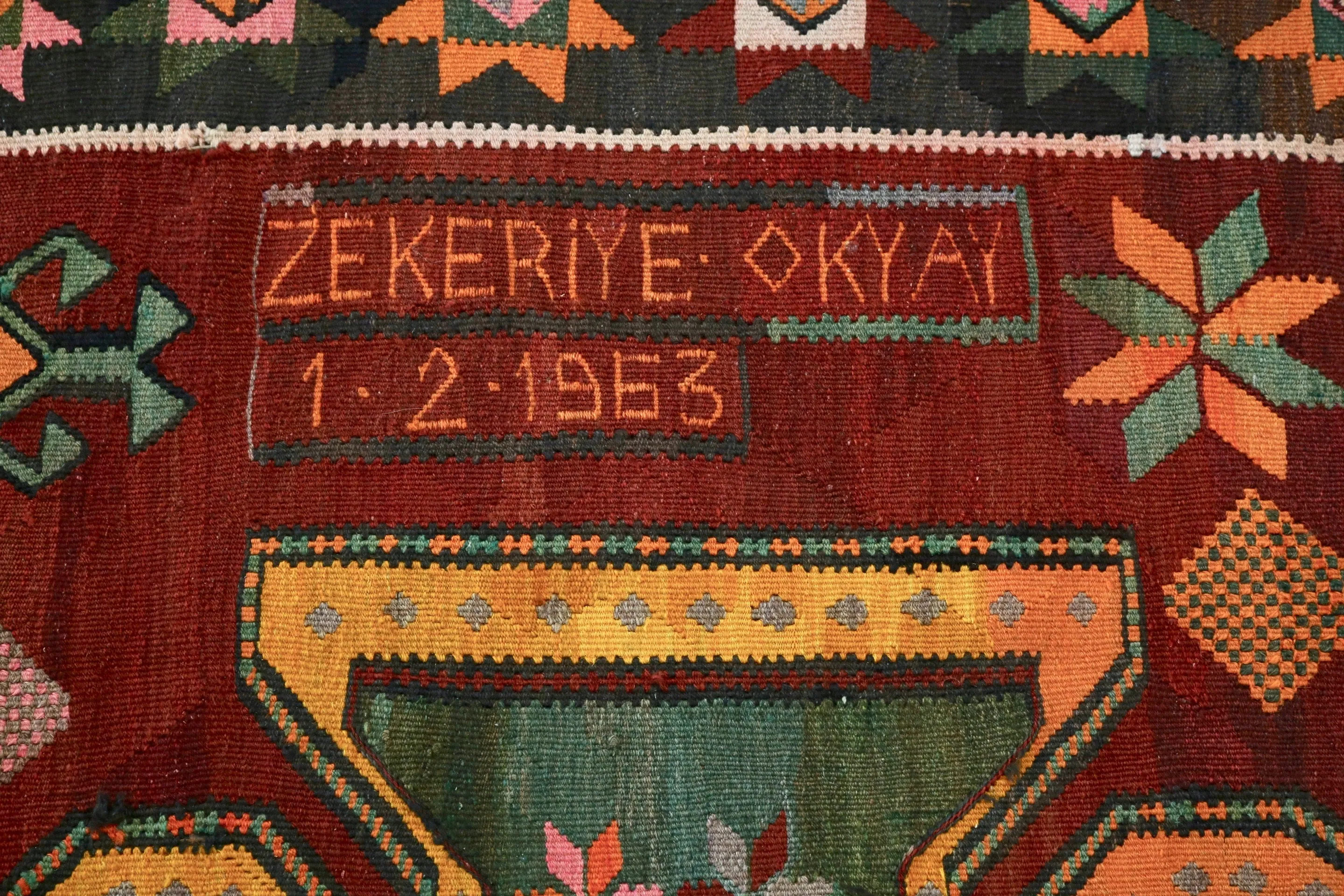 Vintage Kars Kilim 5.6ftx12.2ft