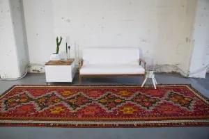 Vintage Kars Kilim Rug 5'.7"x15'