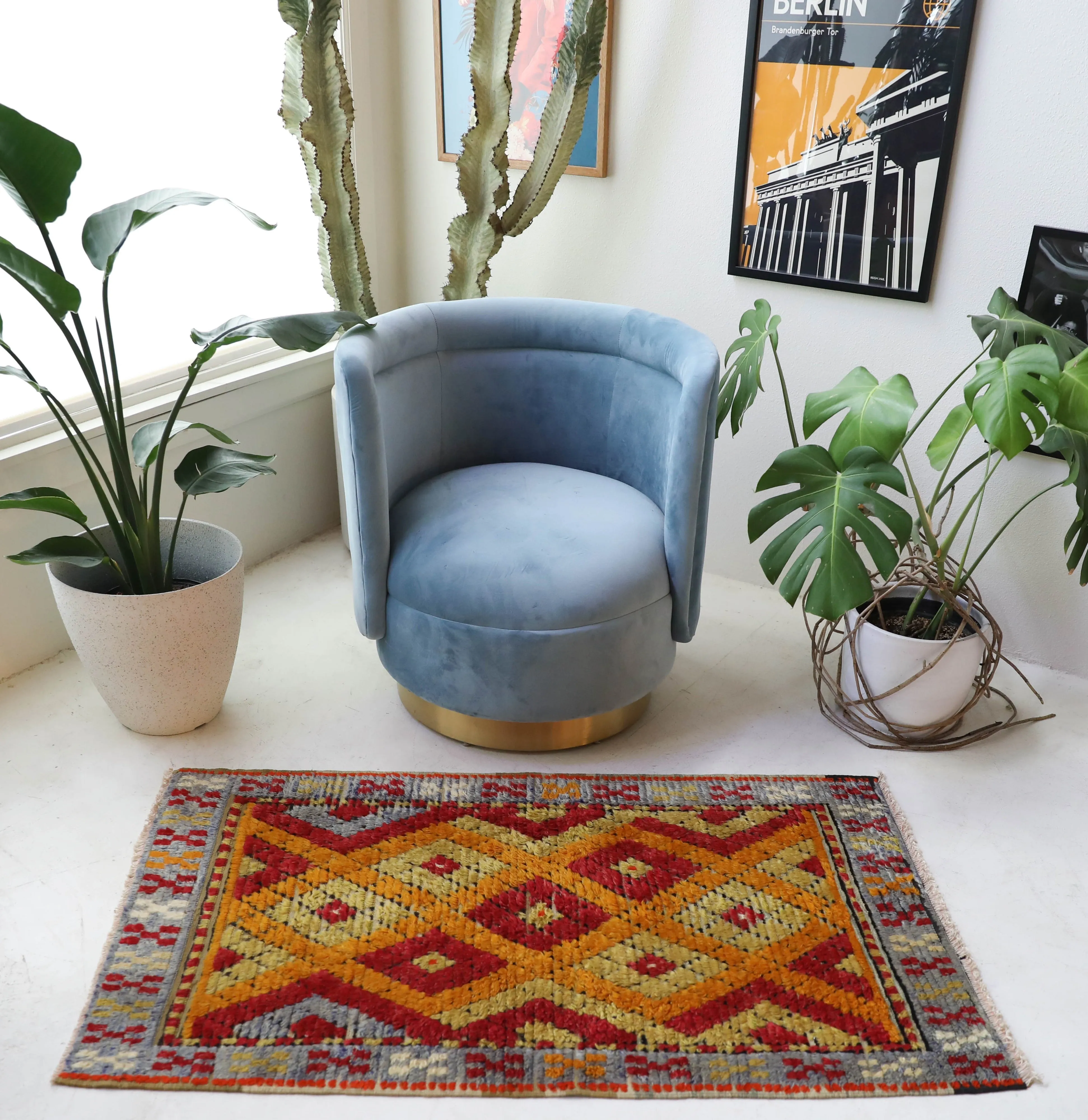 Vintage Konya Tulu Rug 2'10"x4'8"