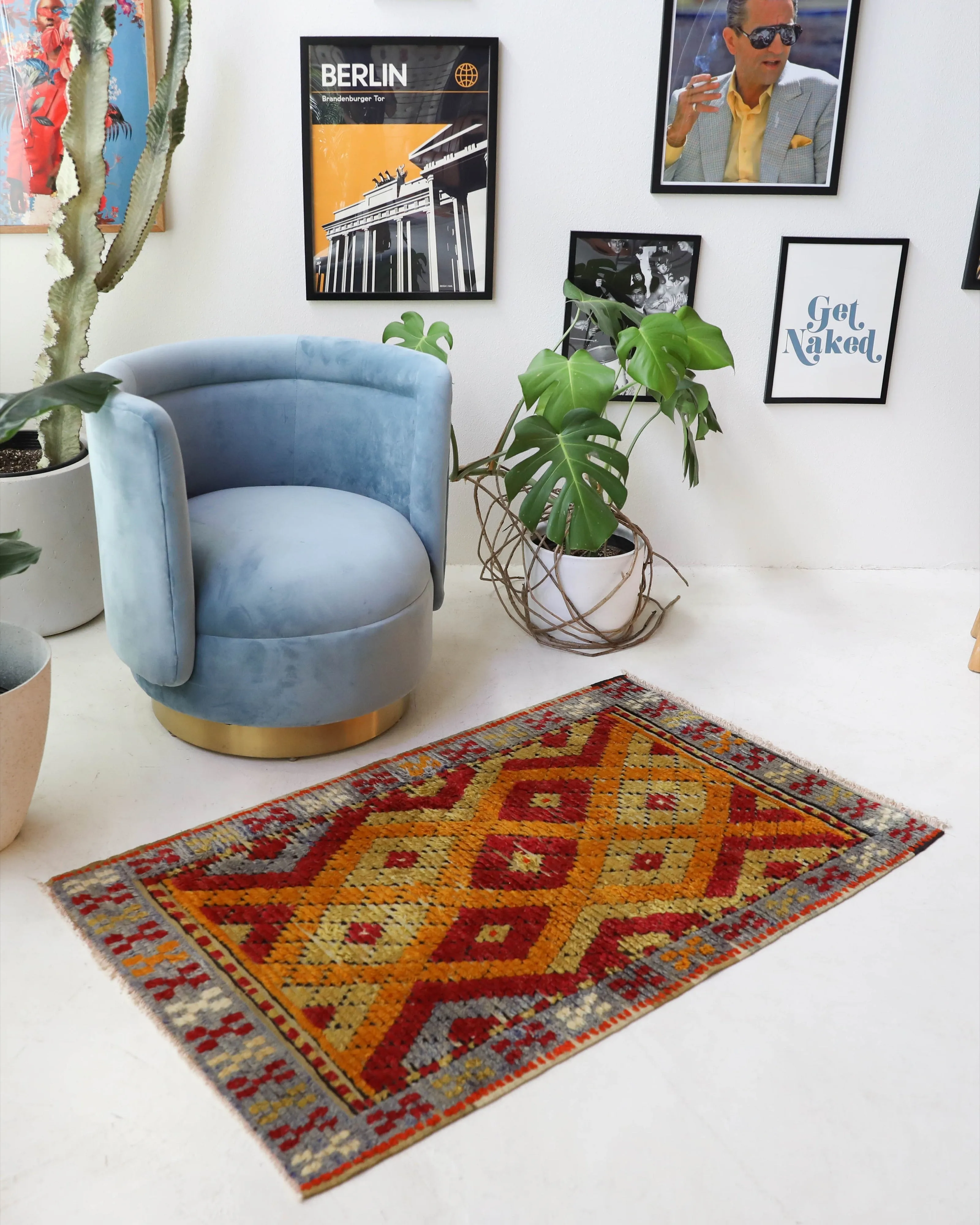 Vintage Konya Tulu Rug 2'10"x4'8"