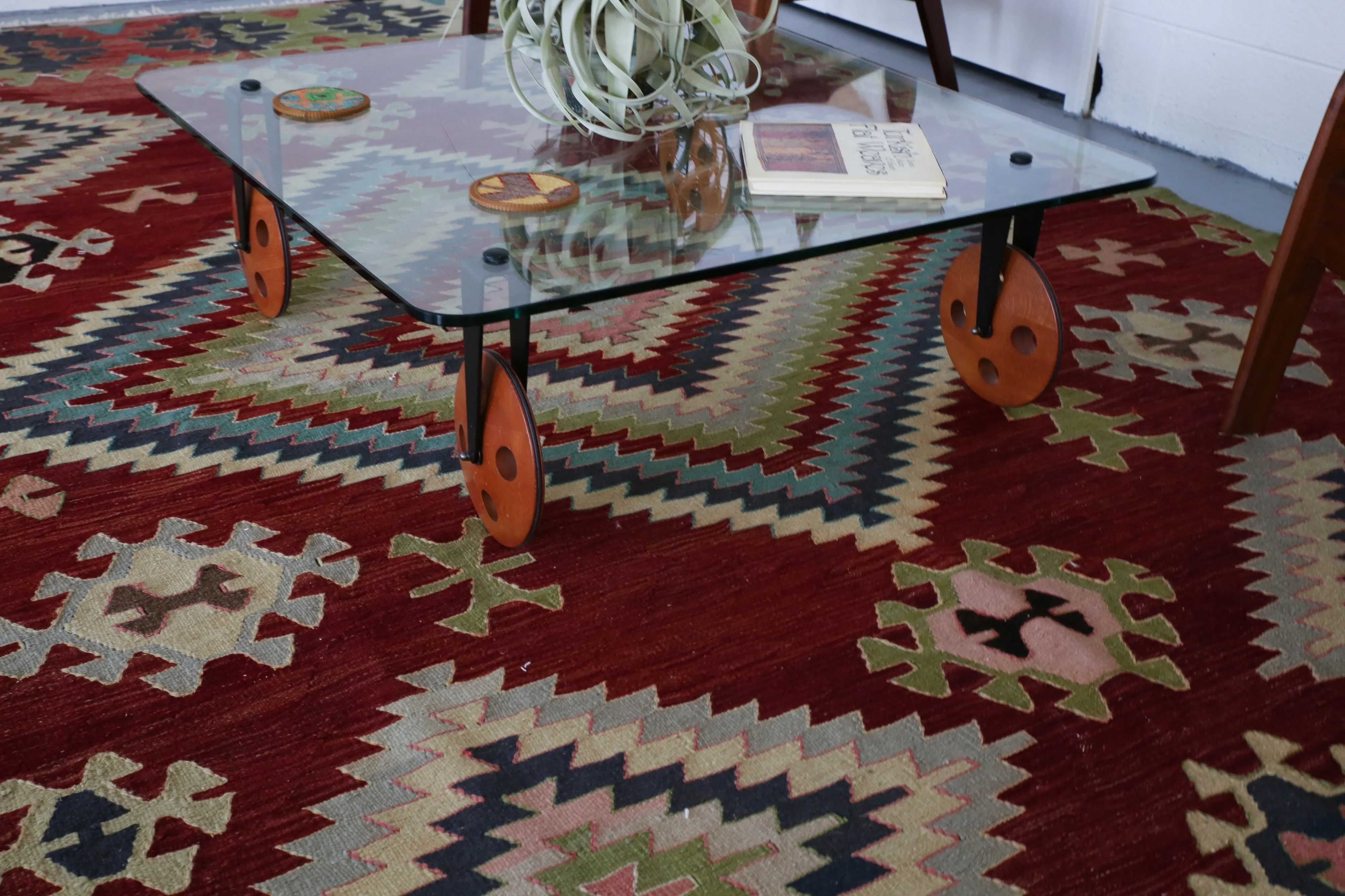 Vintage Manisa Kilim 7.2ftx12.4ft