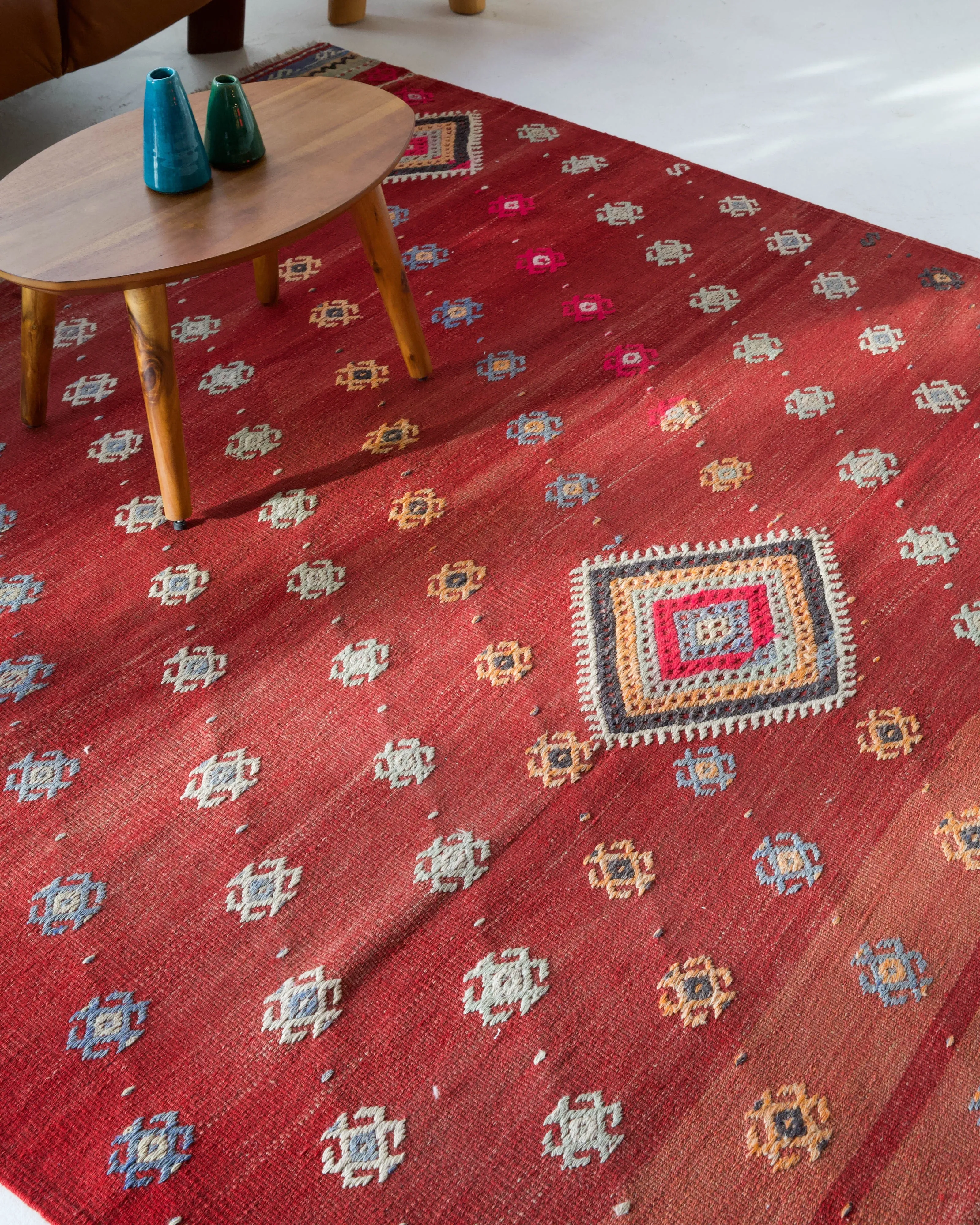 Vintage Manisa Kilim Rug 5'10"x9'5"