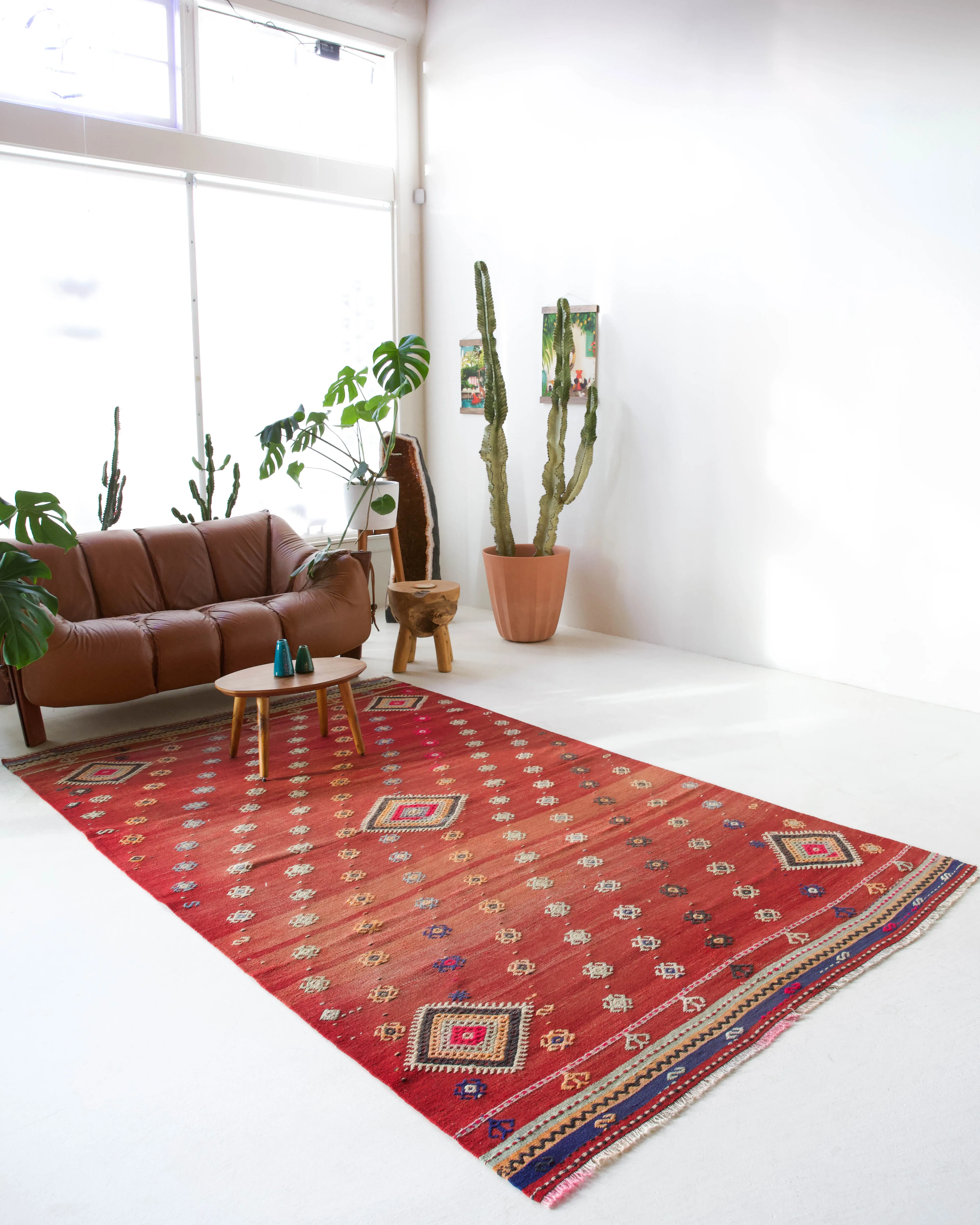 Vintage Manisa Kilim Rug 5'10"x9'5"