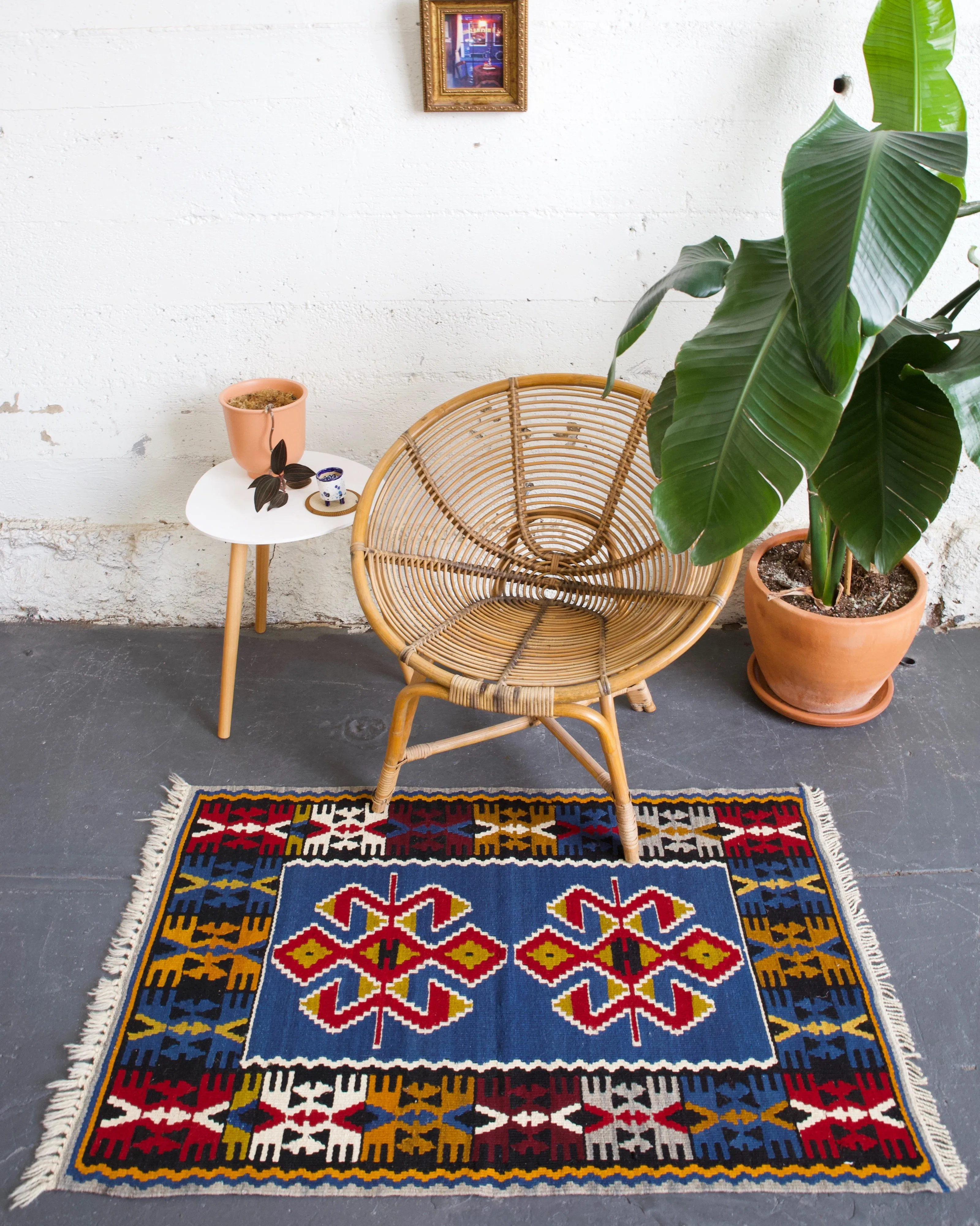 Vintage Mini Turkish Kilim Rug
